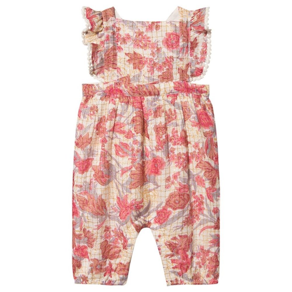 Louise Misha Leandra Jumpsuit Pink Flowers, 12 mos